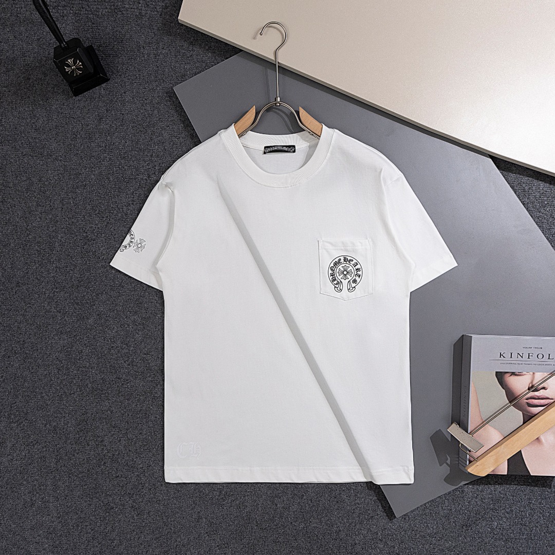 Chrome Hearts/クロムハーツ 2026SS夏新作 半袖Tシャツ 男女兼用 黑/白 CHT-26S33 サイズ S~XL