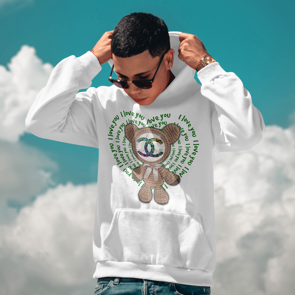 CHANEL 漫画文字プリントのパーカー