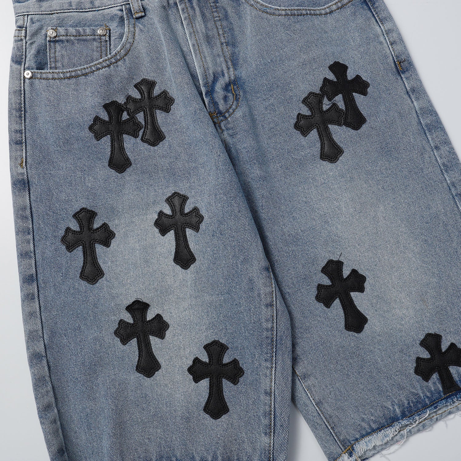 【Chrome Hearts】クロムハーツ 新作デニムショートパンツ 9919