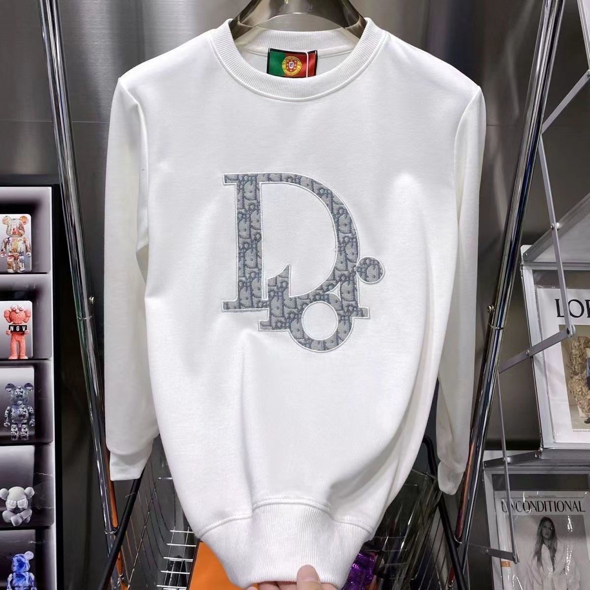 DIOR 2023ゆったり 厚い 防寒 上着 ディオール ロゴ 運動バーカー 100%綿 男女兼用