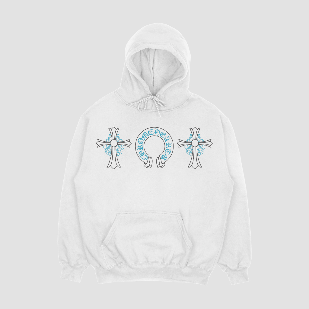 Chrome Hearts クラシックなロゴプリントパーカー