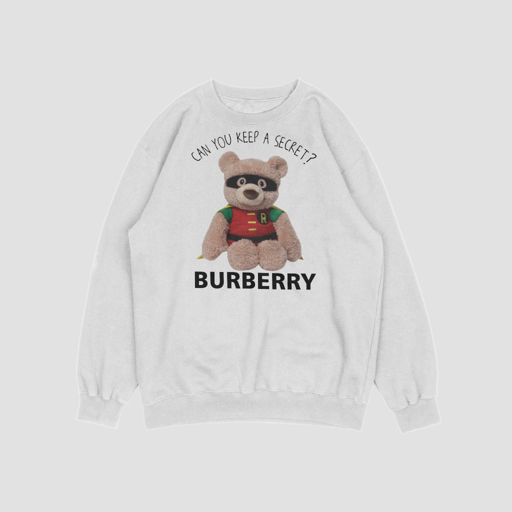 Burberryスウェット クル パーカー プリント  綿　男女兼用