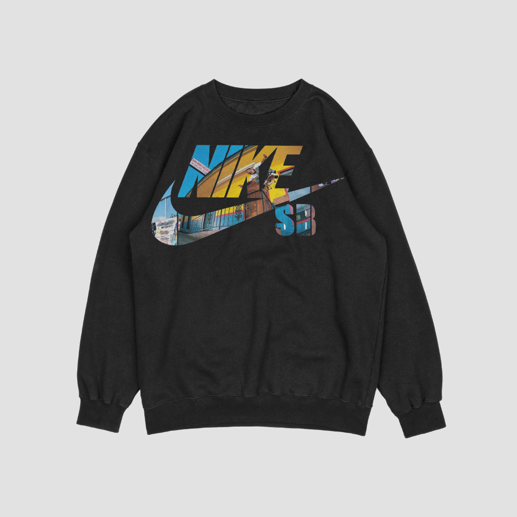 NIKEスウェット クル パーカー プリント  綿　男女兼用