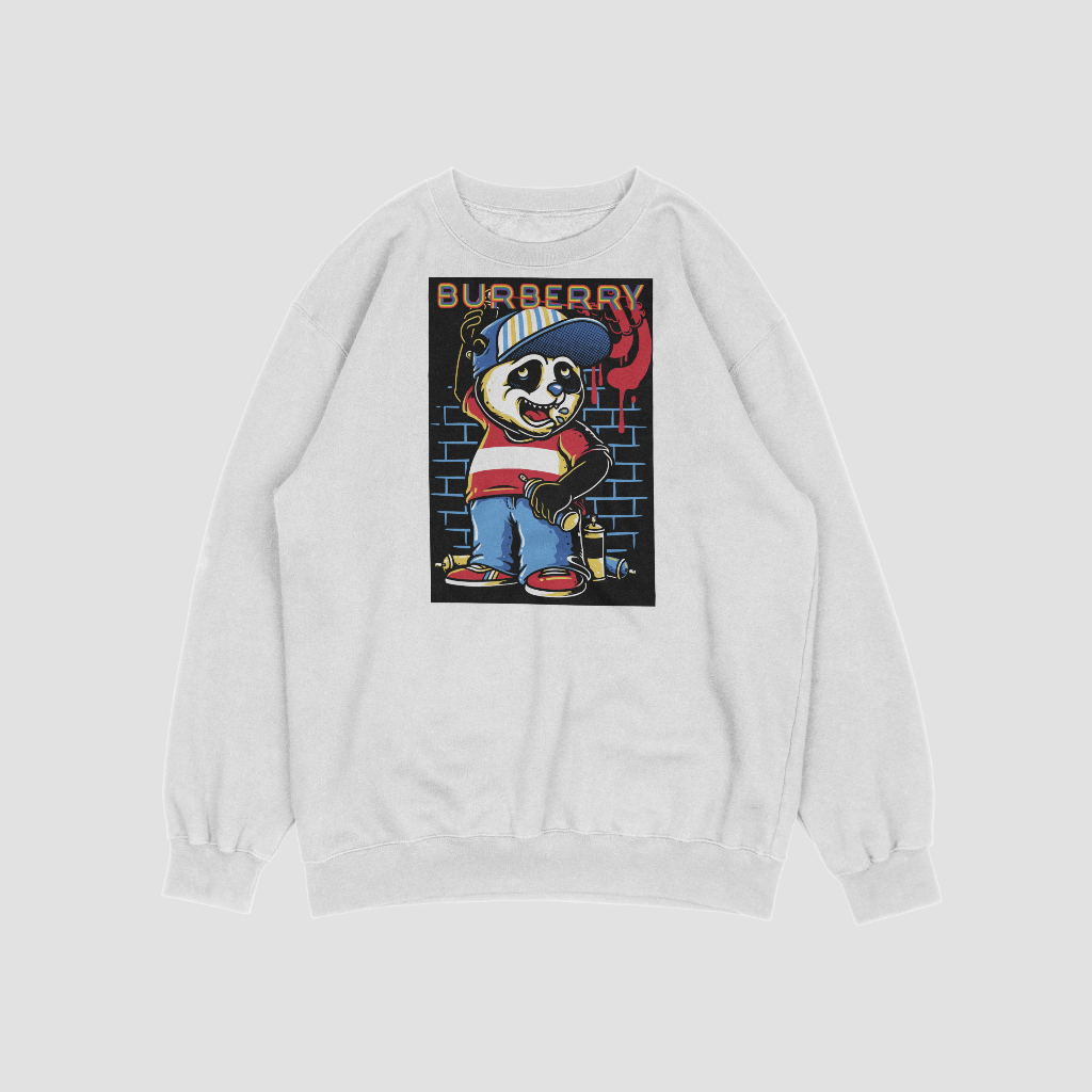 Burberryスウェット クル パーカー プリント  綿　男女兼用