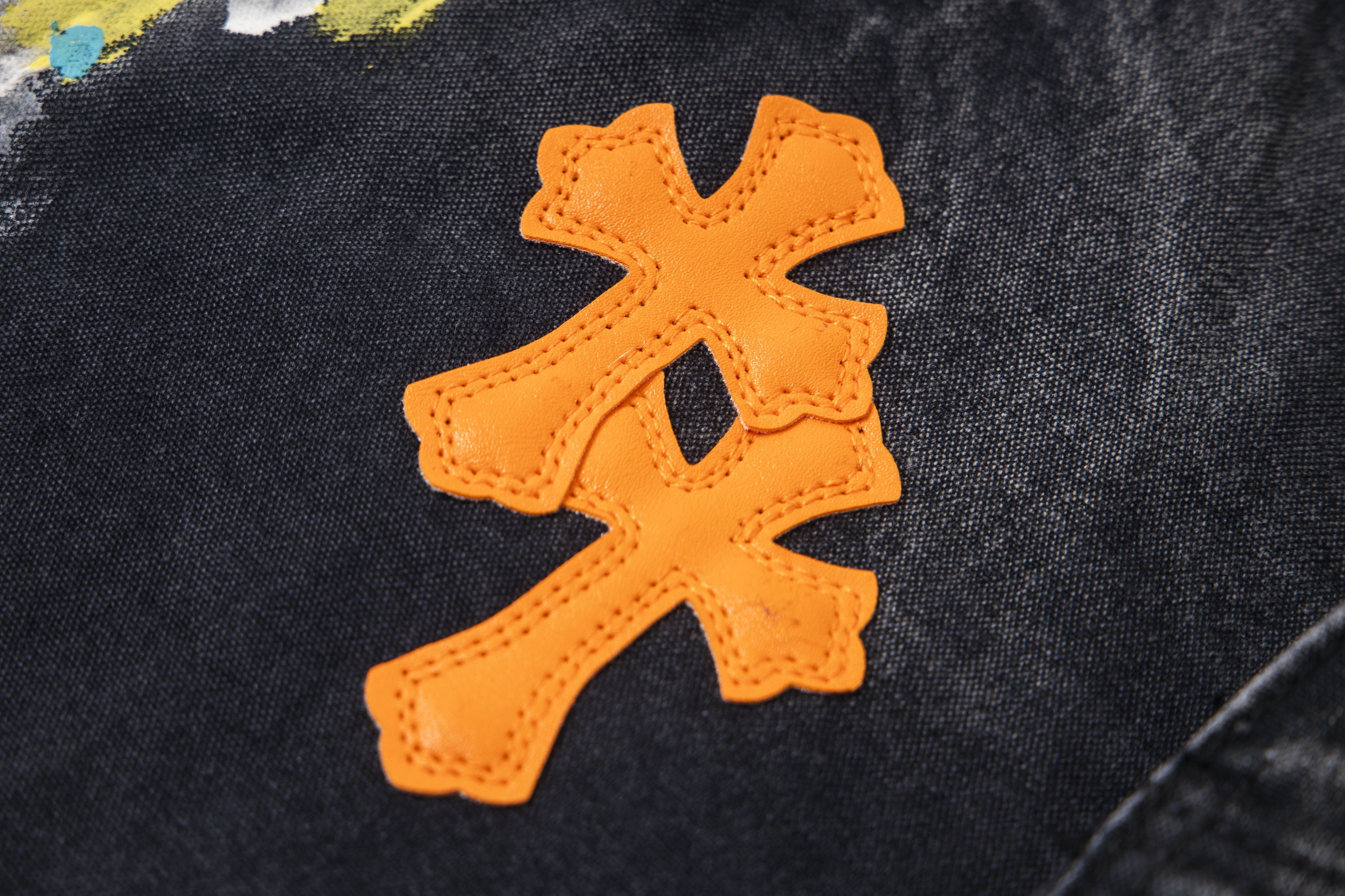 【Chrome Hearts】クロムハーツ ギャラリーデパート クロスパッチ フレアデニムジーンズ 8176