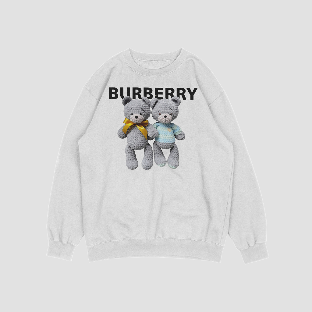 Burberryスウェット クル パーカー プリント  綿　男女兼用