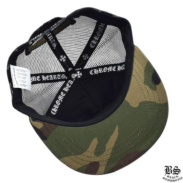 クロムハーツ ファブリックフロント トラッカーキャップ カモフラ ツイル ハリウッド CHプラス（帽子）