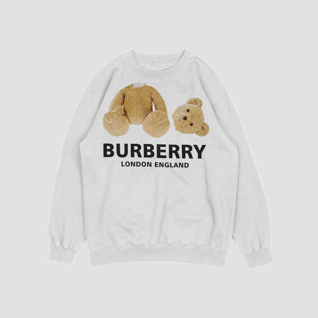 Burberryスウェット クル パーカー プリント  綿　男女兼用