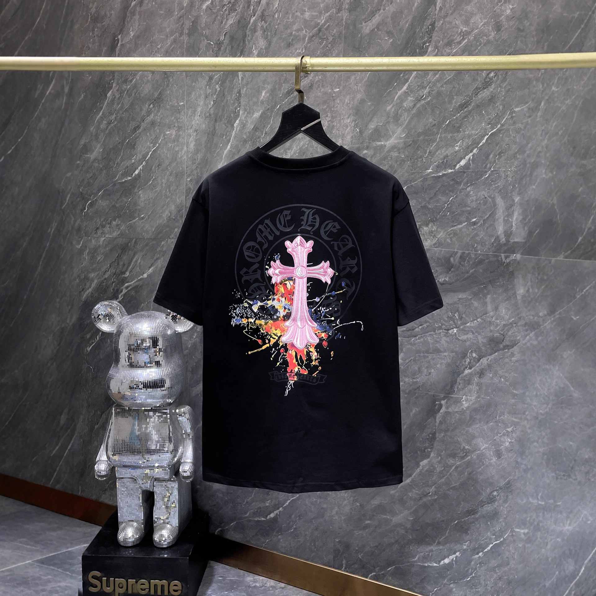 【今季注目】Chrome Hearts/クロムハーツ 2026SS夏新作 半袖Tシャツ 男女兼用 黑/白 CHT-26S17