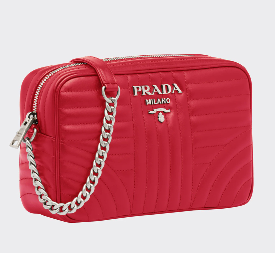PRADA プラダ ダイアグラム レザーバッグ
