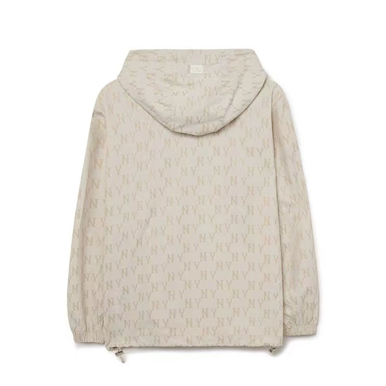 MLB 春と秋の新しい老花満印連帽スポーツ  トレンチコート