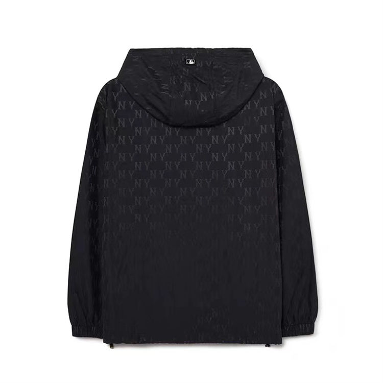 MLB 春と秋の新しい老花満印連帽スポーツ  トレンチコート