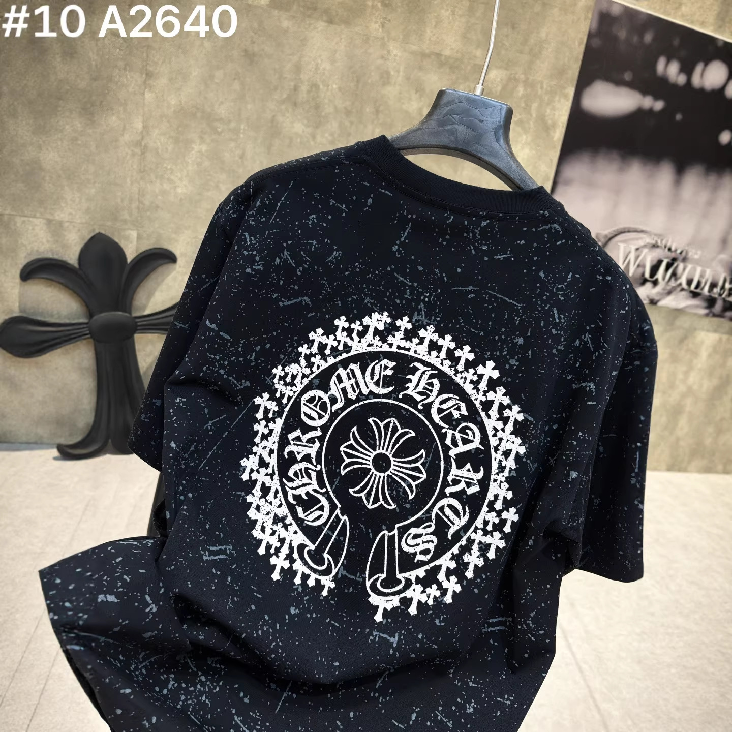 Chrome Hearts/クロムハーツ 2026SS夏新作 半袖Tシャツ 男女兼用 黑/白 CHT-26S37 サイズ S~2XL
