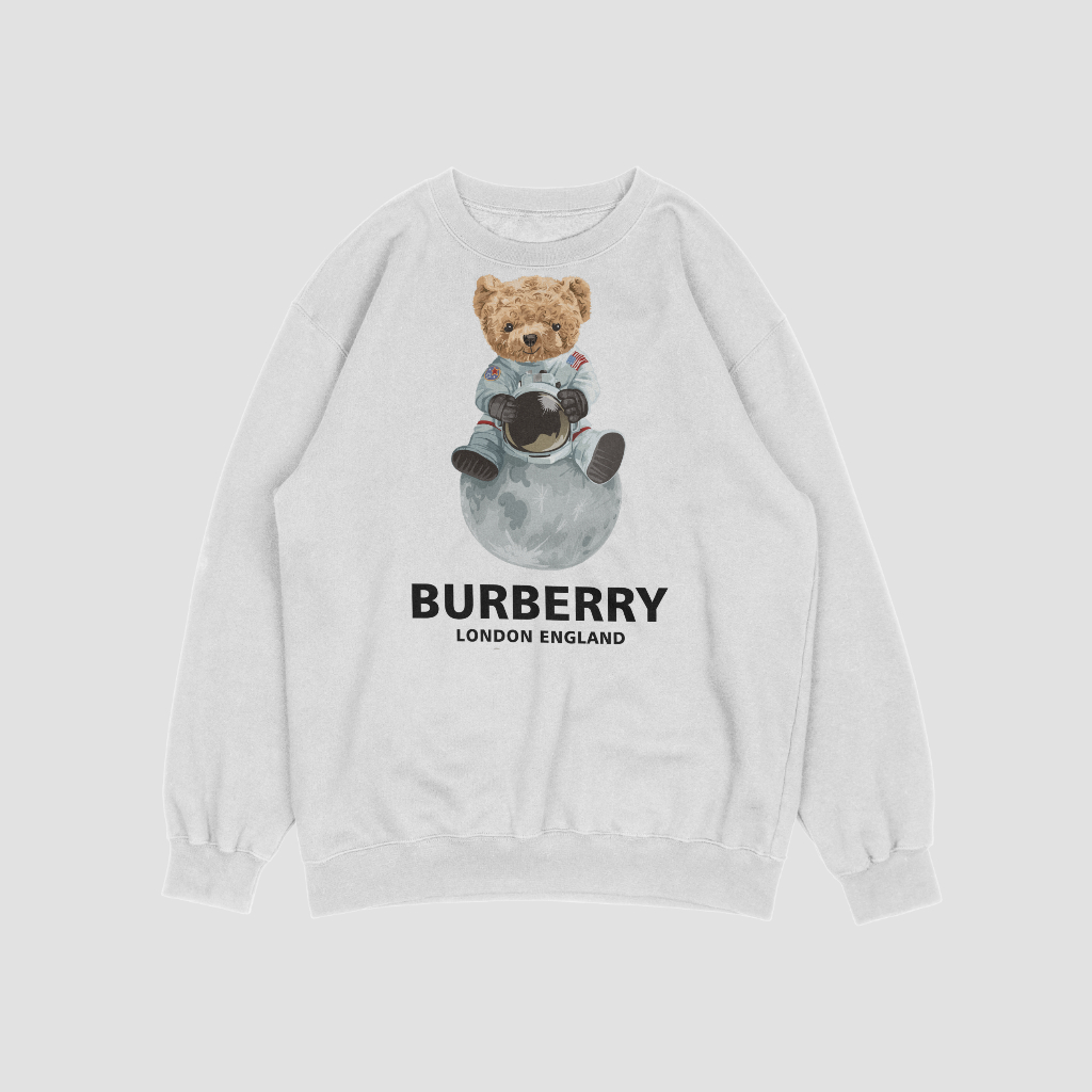 Burberryスウェット クル パーカー プリント  綿　男女兼用