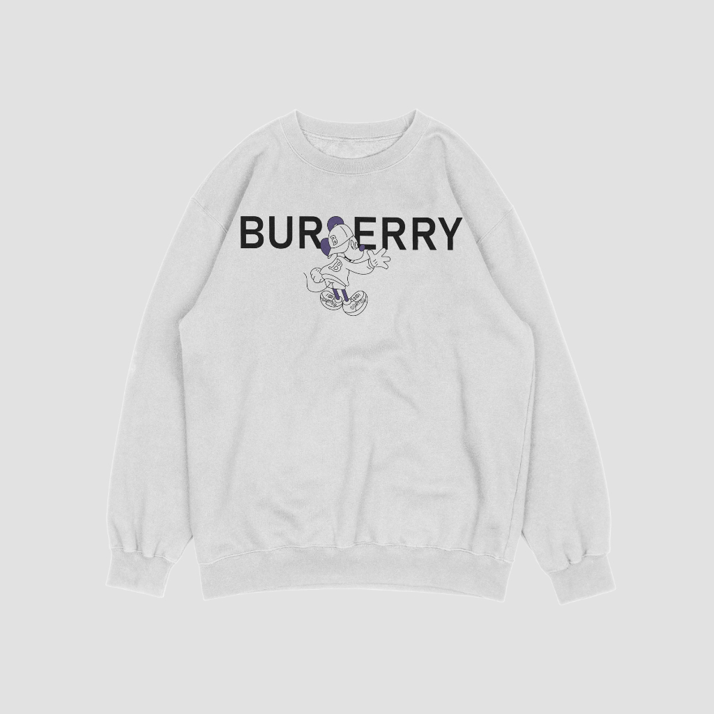 Burberryロゴアルファベットプリントスウェット クル