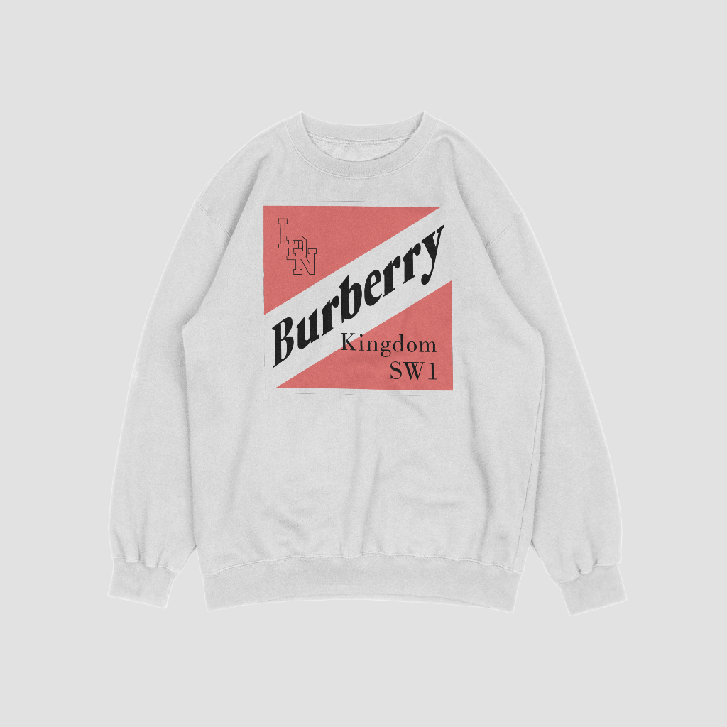 Burberryロゴアルファベットプリントスウェット クル