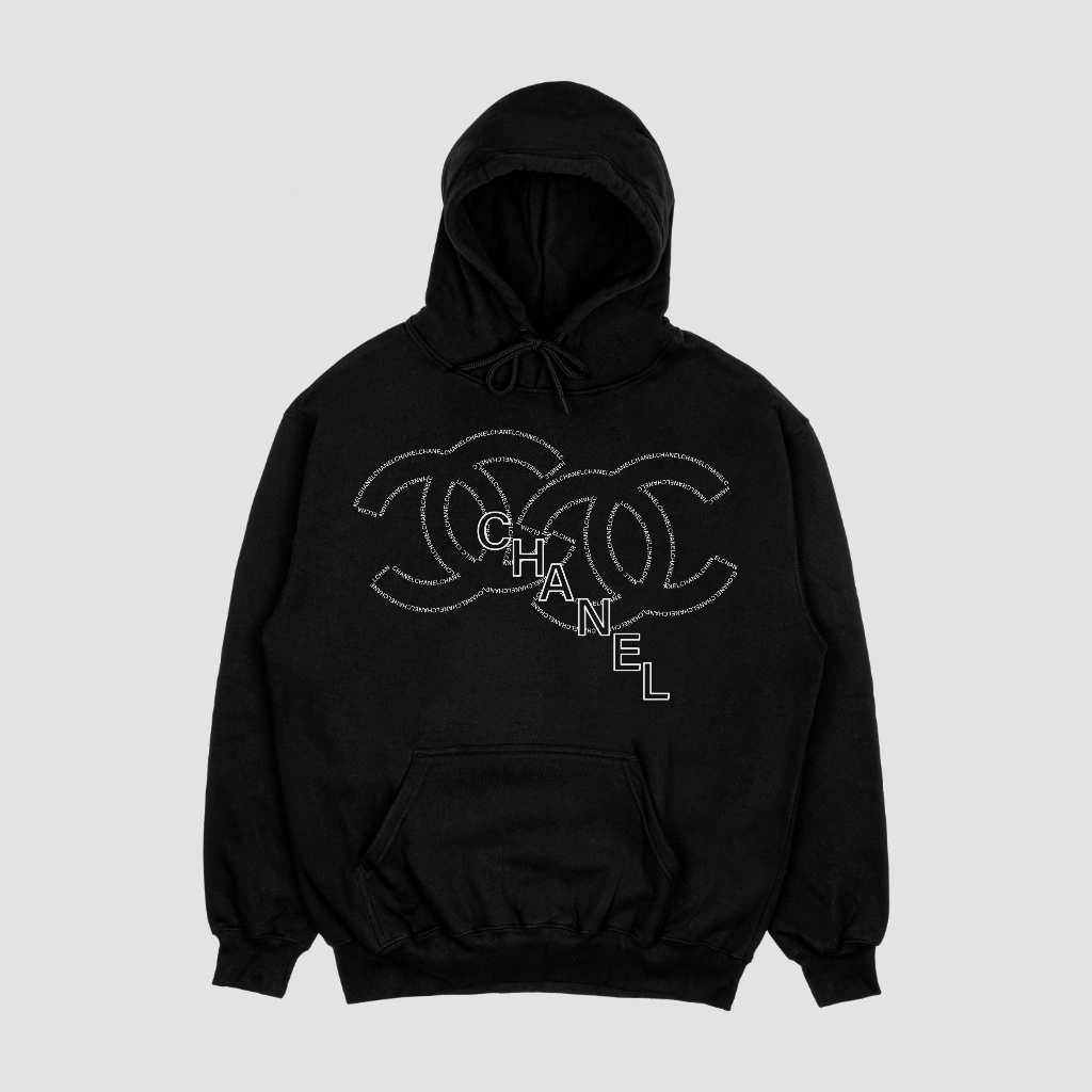 CHANEL アルファベットプリントのパーカー