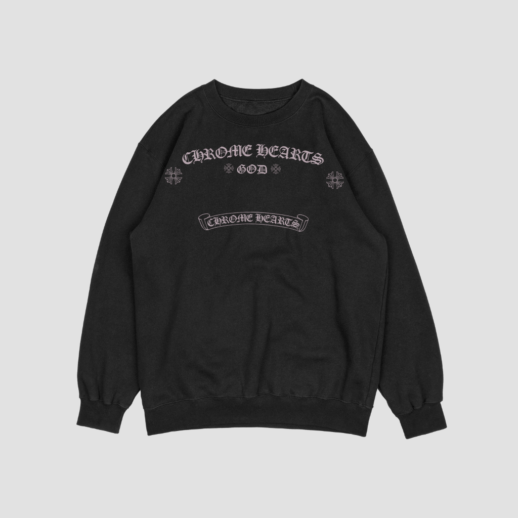 Chrome Hearts クラシックなロゴプリントスウェット クル