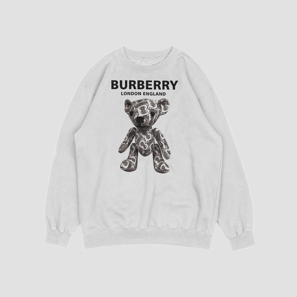 Burberryスウェット クル パーカー プリント  綿　男女兼用