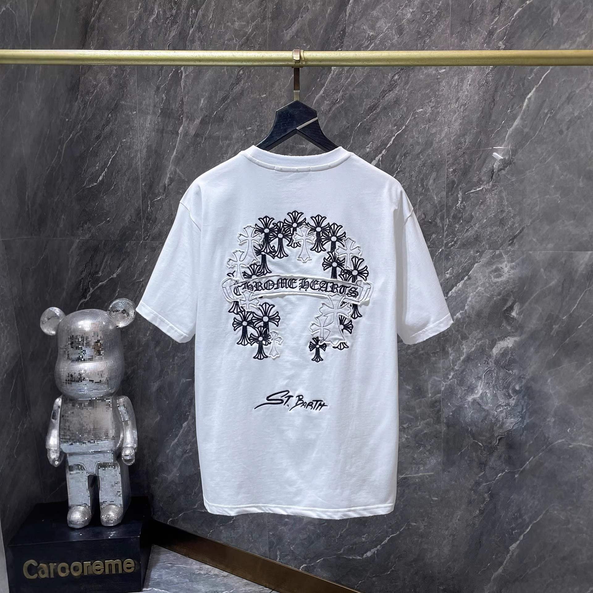 【今季注目】Chrome Hearts/クロムハーツ 2026SS夏新作 半袖Tシャツ 男女兼用 黑/白 CHT-26S12