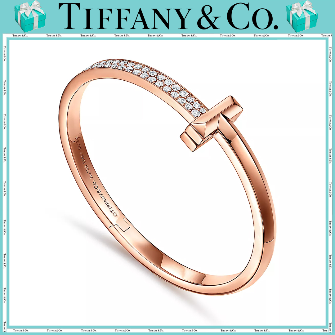  ティファニー（Tiffany）【国内発送/直営店】【セレブご愛用】T ワン ワイド ダイヤモンド ヒンジ バングル★男女兼用