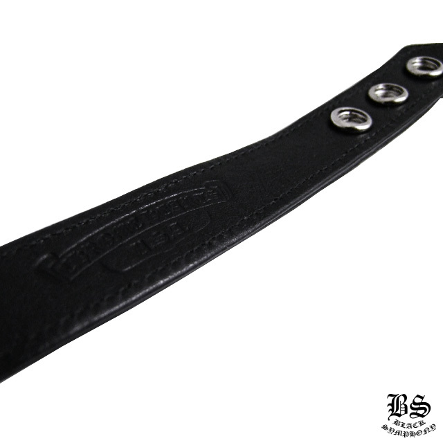 クロムハーツ 3ボタン 2スナップ ブレスレット クロスボタン ブラック