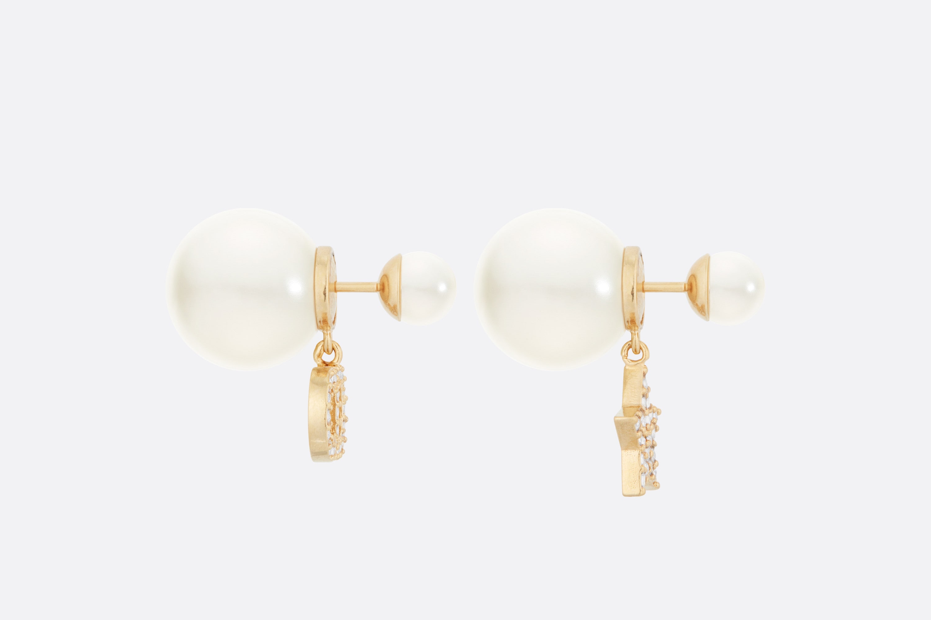 【国内発送/直営店】DIOR TRIBALES ピアス メタル・レジンパール・クリスタル