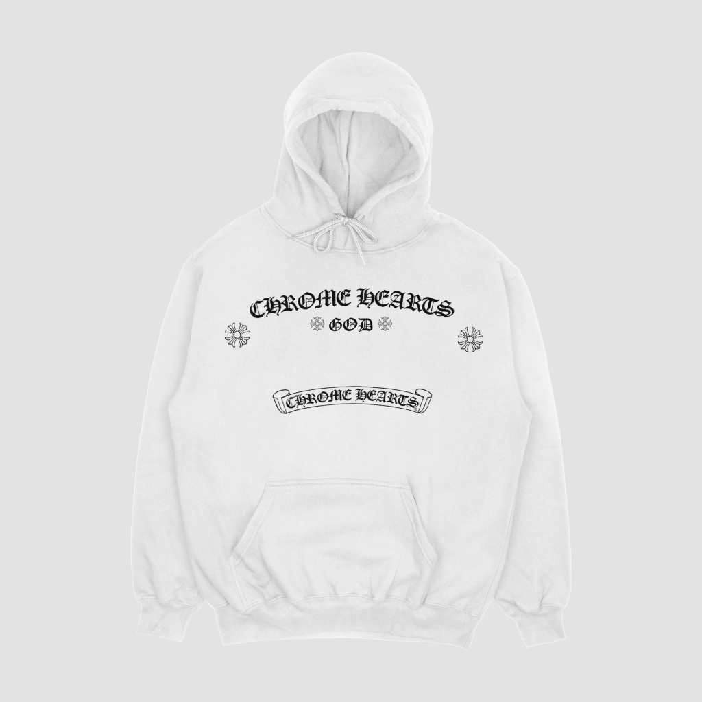 Chrome Hearts クラシックなロゴプリントパーカー