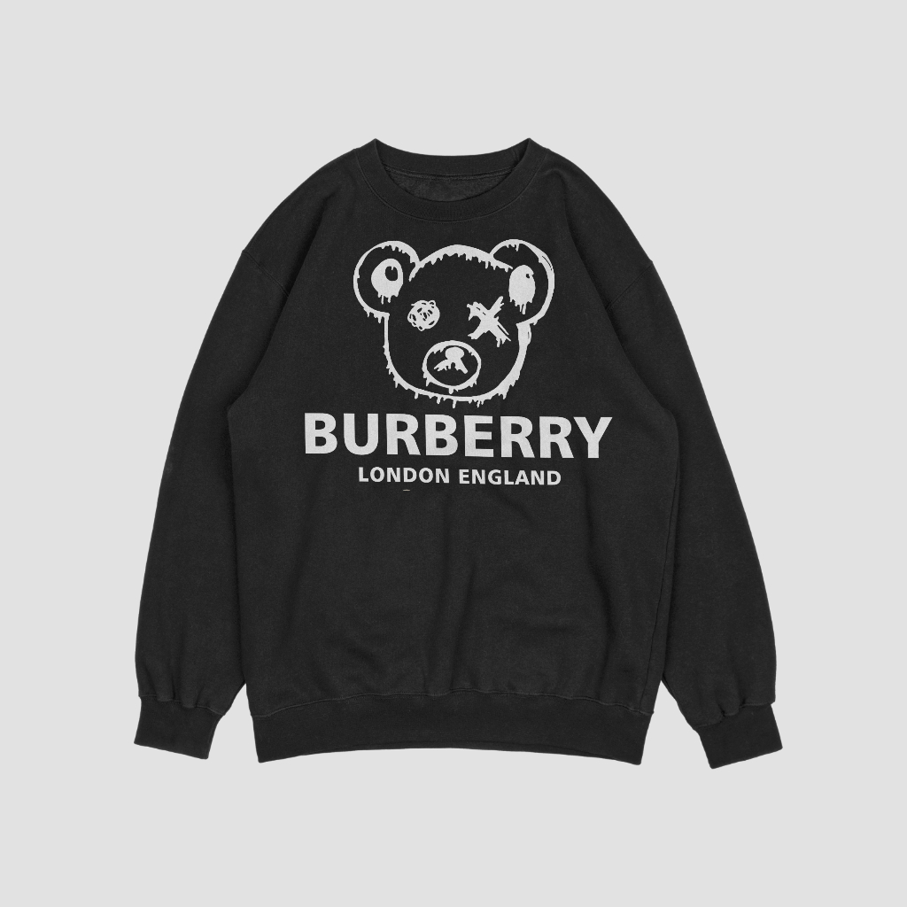 Burberryスウェット クル パーカー プリント  綿　男女兼用