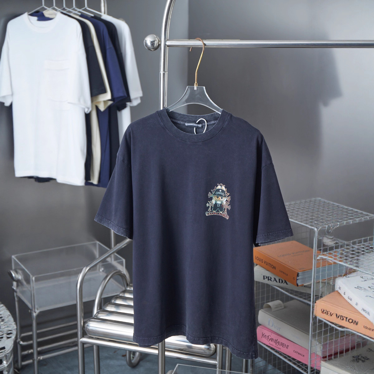 Labubu  × Chrome Hearts/クロムハーツ × ラブブ 2026SS夏新作 半袖Tシャツ 男女兼用 黑/白 CHT-26S40 サイズ S~XL