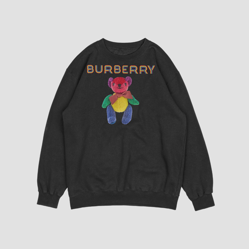 Burberryスウェット クル パーカー プリント  綿　男女兼用