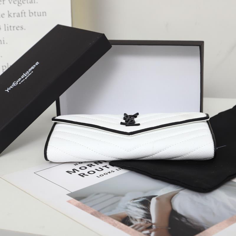 新作 Saint Laurent 長財布 レザー エレガンス YSL