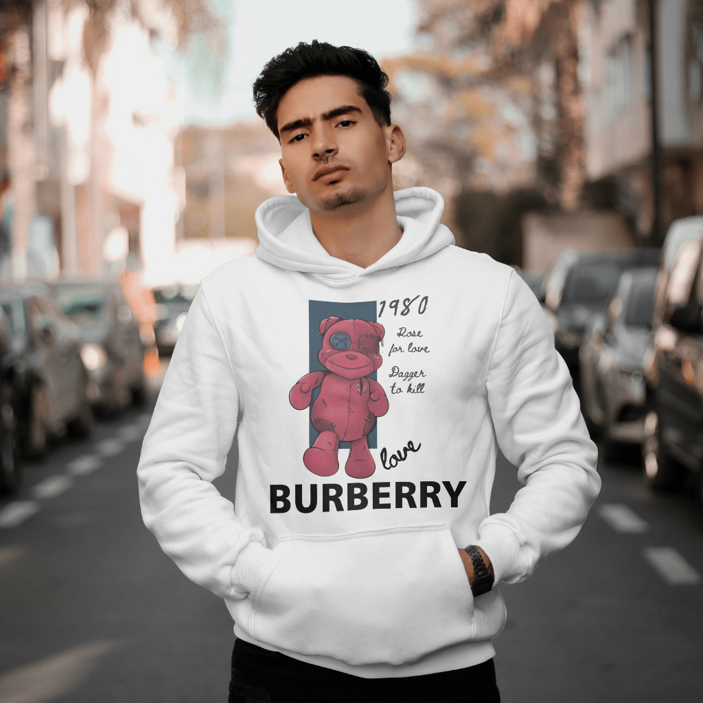 Burberryスウェット クル パーカー プリント  綿　男女兼用