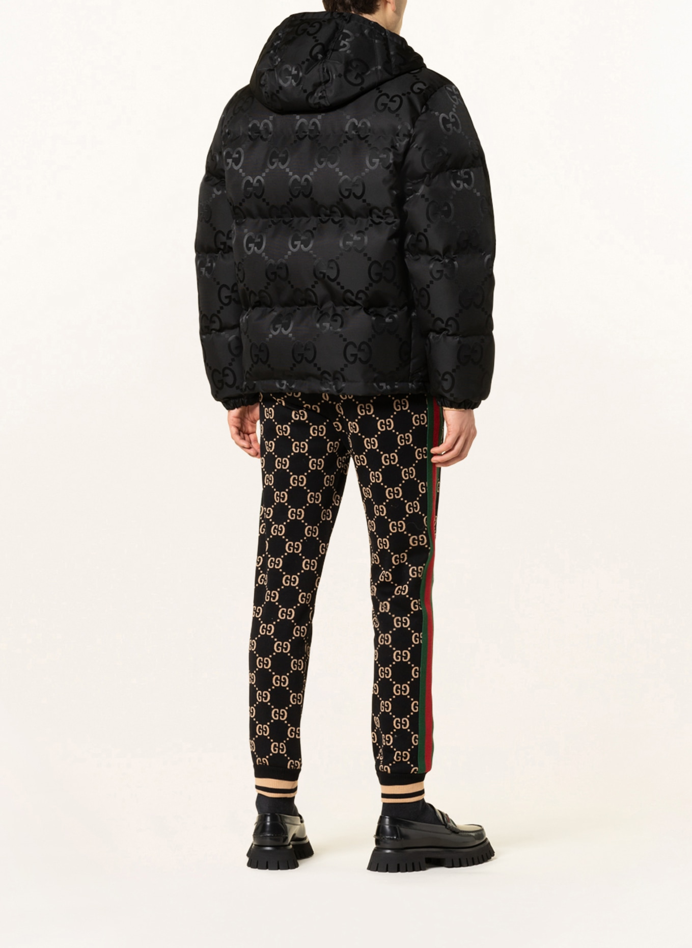 ★GUCCI★ GGジャカード フーデッド ダウンジャケット