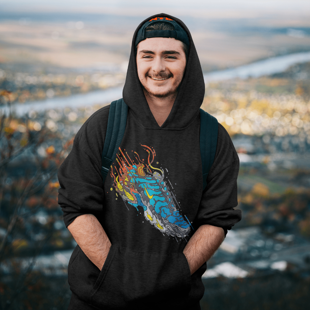 NIKEスウェット クル パーカー プリント  綿　男女兼用