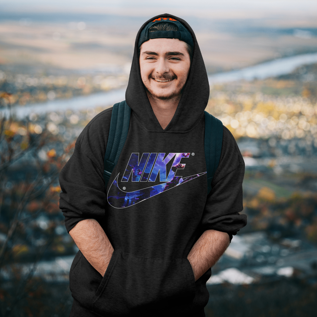 NIKEスウェット クル パーカー プリント  綿　男女兼用