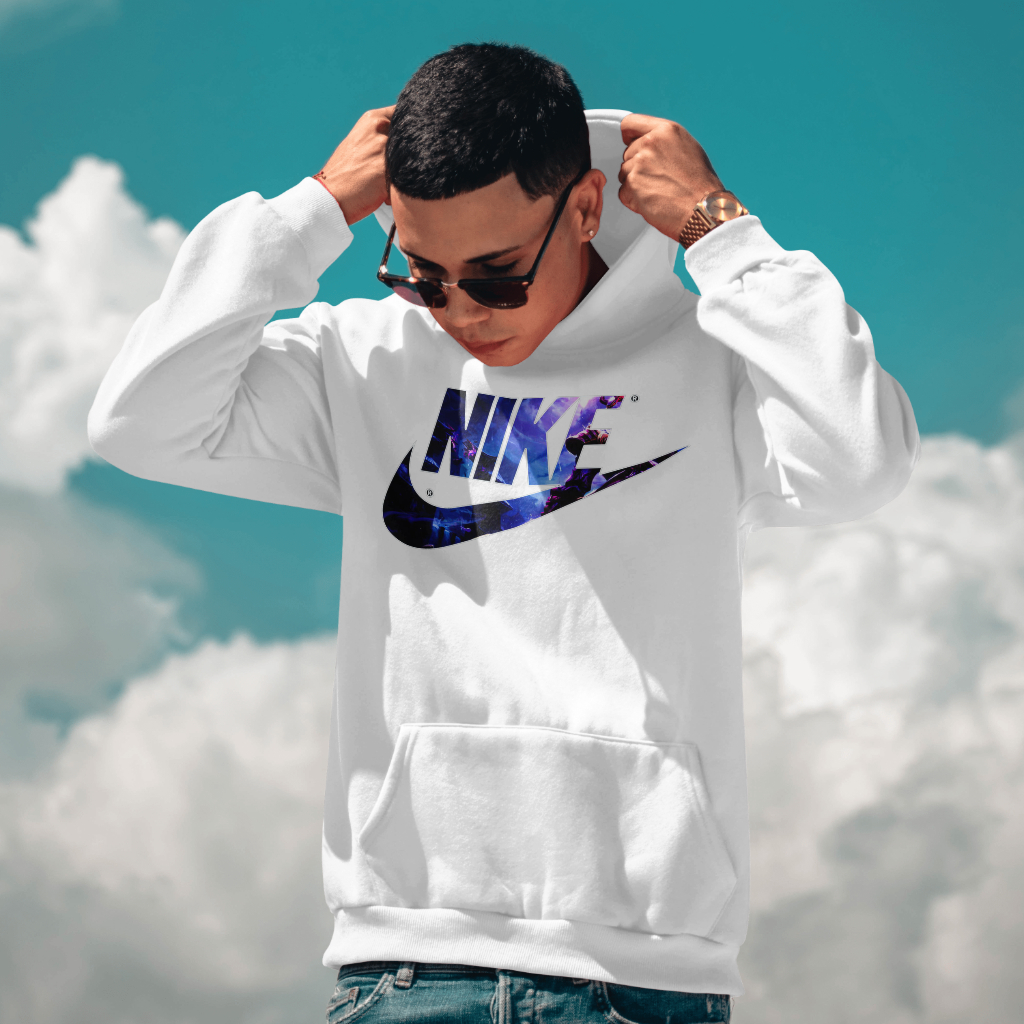 NIKEスウェット クル パーカー プリント  綿　男女兼用