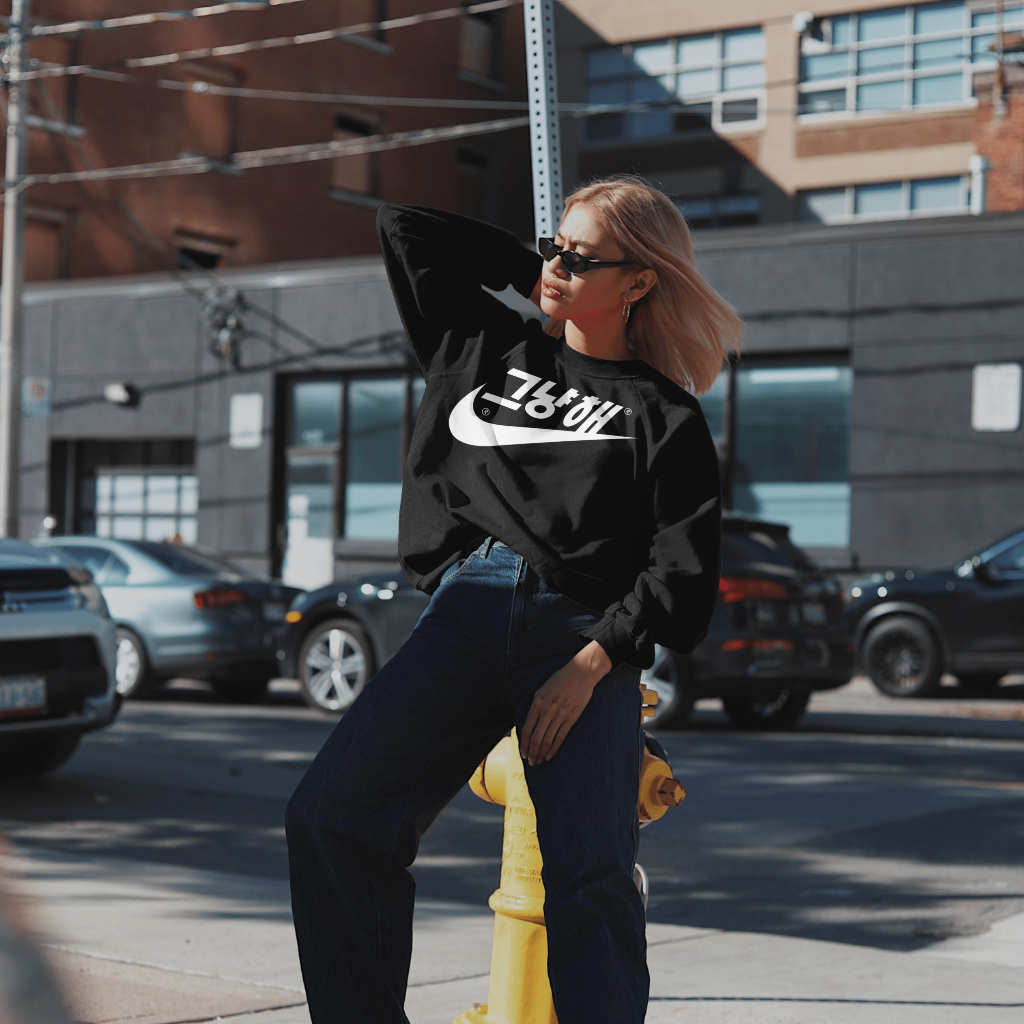 NIKEスウェット クル パーカー プリント  綿　男女兼用