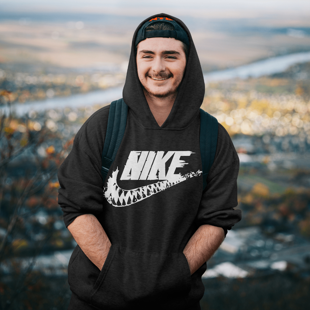 NIKEスウェット クル パーカー プリント  綿　男女兼用