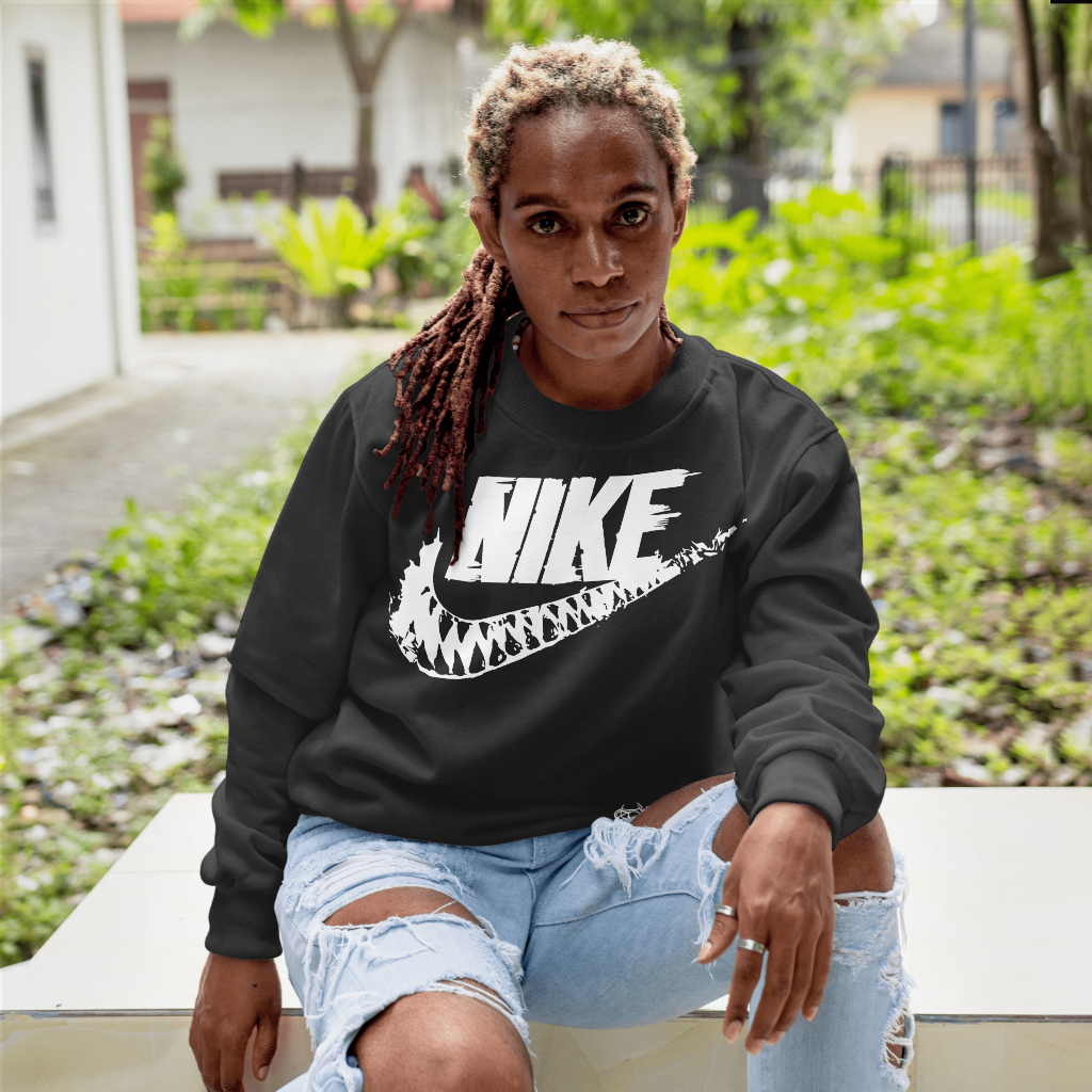 NIKEスウェット クル パーカー プリント  綿　男女兼用