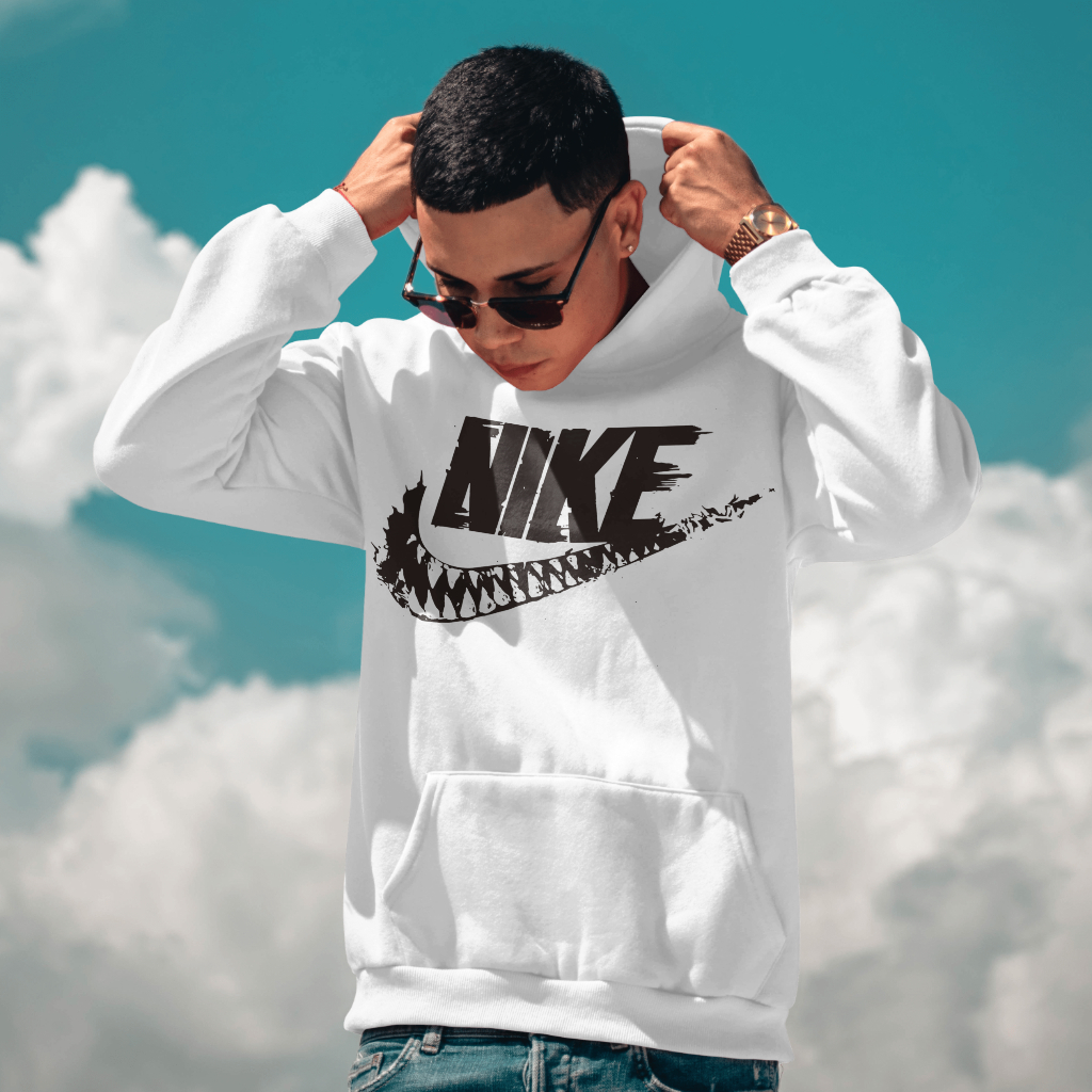 NIKEスウェット クル パーカー プリント  綿　男女兼用