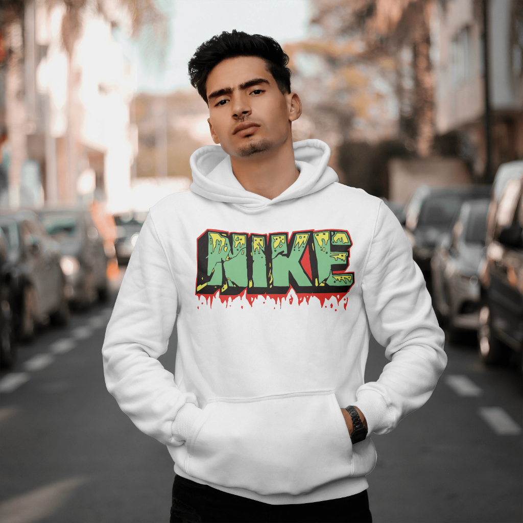 NIKEスウェット クル パーカー プリント  綿　男女兼用