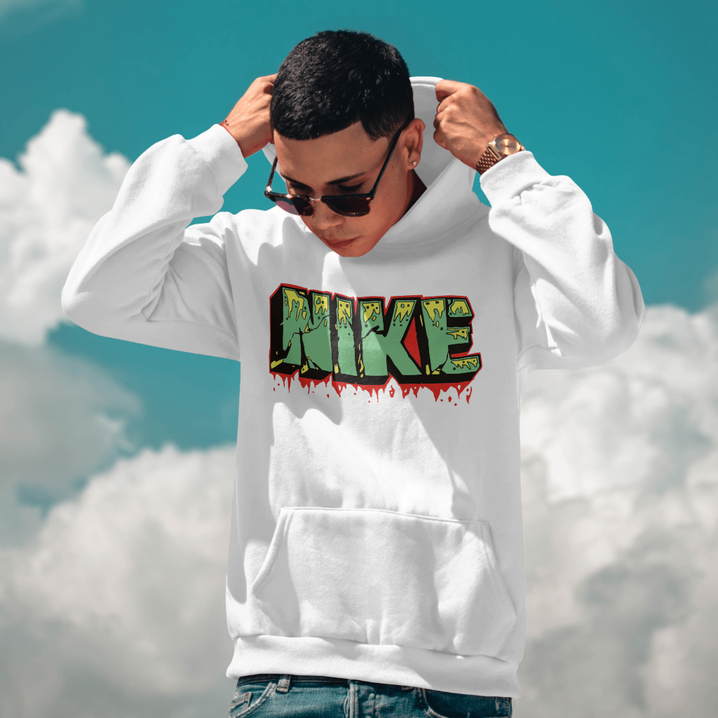 NIKEスウェット クル パーカー プリント  綿　男女兼用