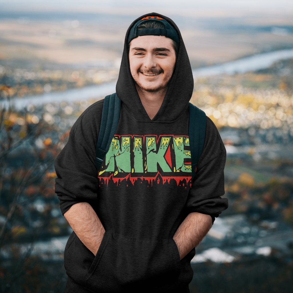 NIKEスウェット クル パーカー プリント  綿　男女兼用