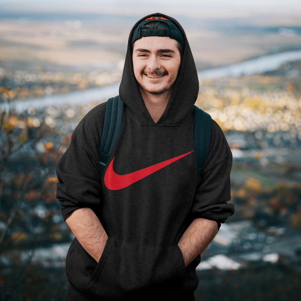 NIKEスウェット クル パーカー プリント  綿　男女兼用