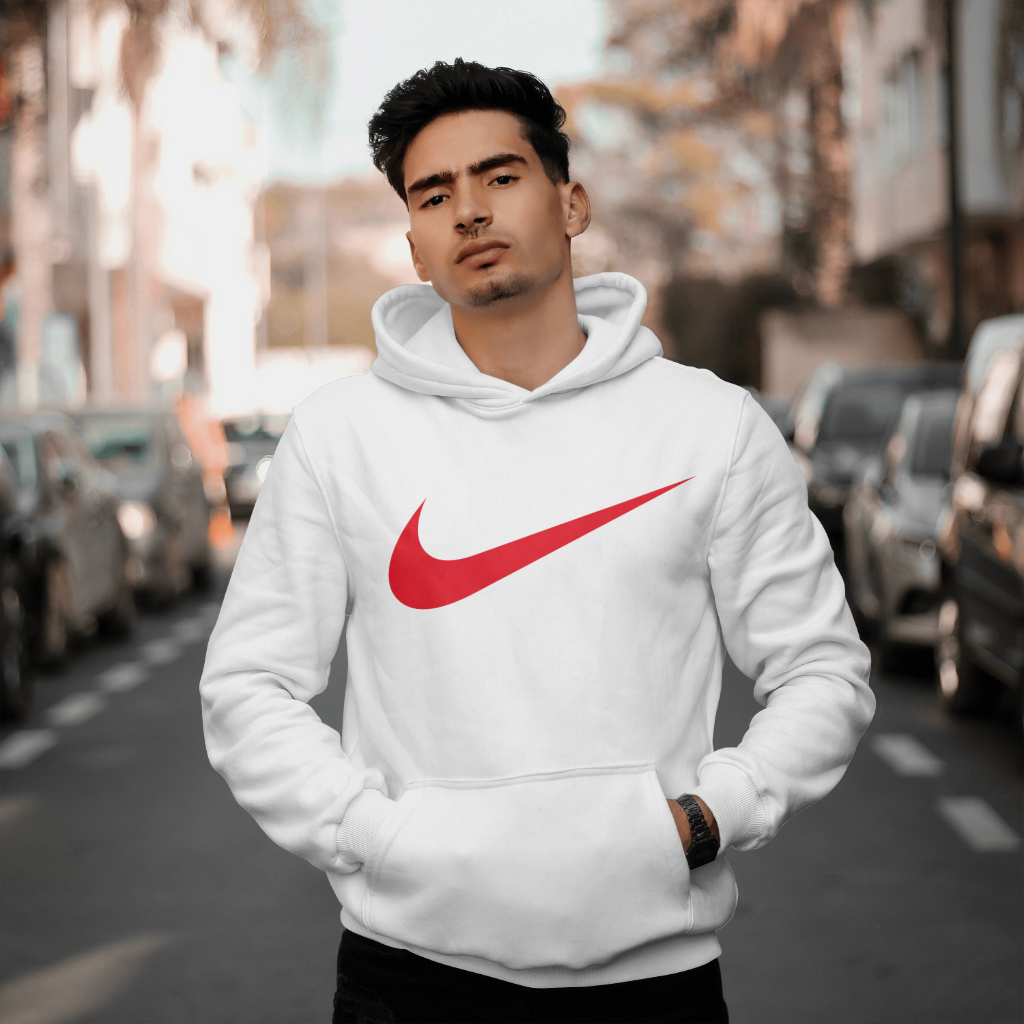 NIKEスウェット クル パーカー プリント  綿　男女兼用