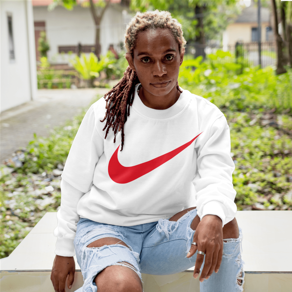 NIKEスウェット クル パーカー プリント  綿　男女兼用