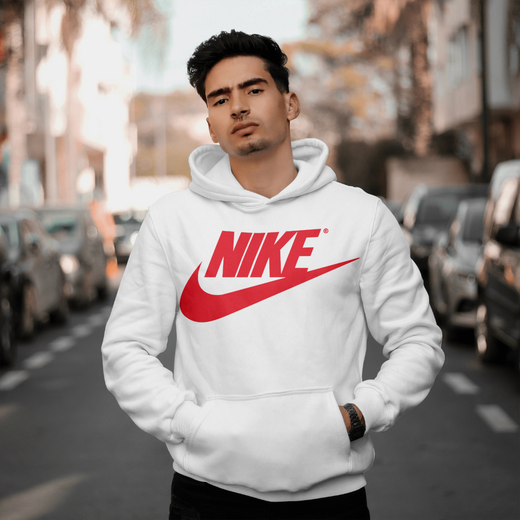 NIKEスウェット クル パーカー プリント  綿　男女兼用