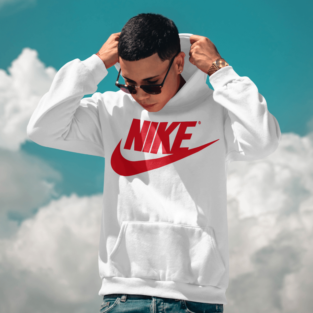 NIKEスウェット クル パーカー プリント  綿　男女兼用