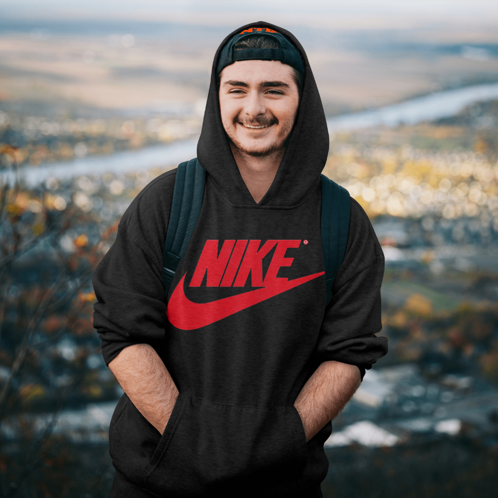 NIKEスウェット クル パーカー プリント  綿　男女兼用